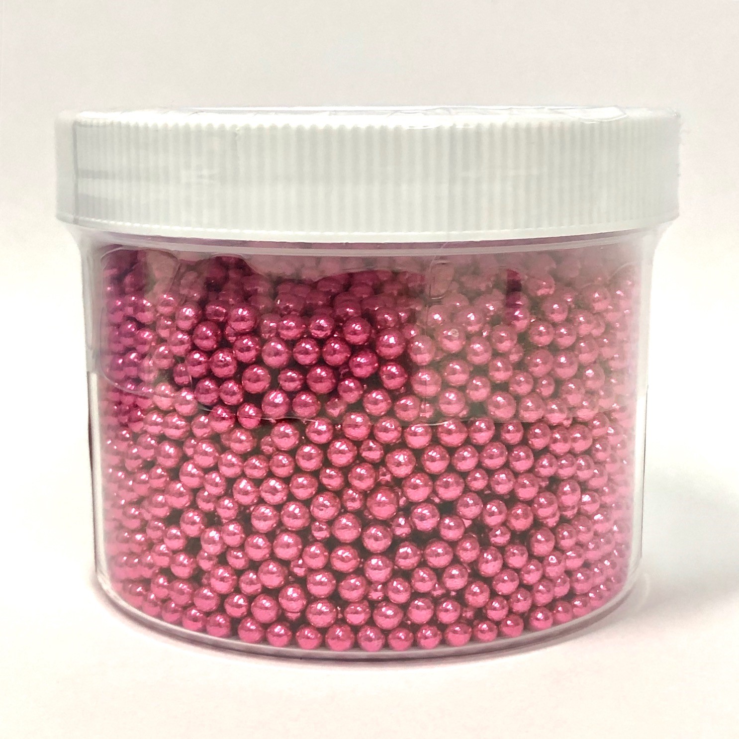 Dragee Metallic Fuchsia 4mm - 250g by Confectioners Choice